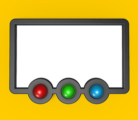 Image showing frame and rgb buttons