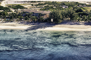 Image showing Colors of Ocean and Beach