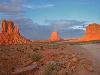 Image showing Summer in the Monument Valley