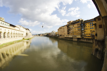 Image showing Architectural Detail near Ponte Vecchio, Florence
