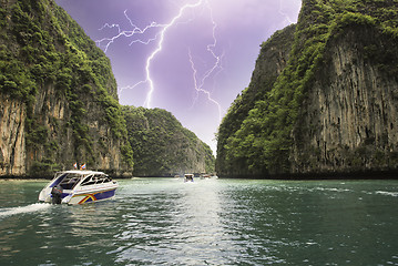 Image showing Storm over Thailand Lagoon