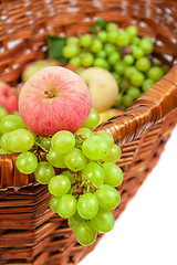 Image showing apples and grapes