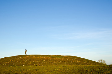 Image showing Man on hill