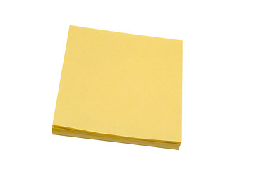 Image showing Yellow memo pape