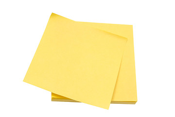 Image showing Yellow memo paper