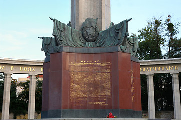 Image showing The Heroes' Monument of the Red Army in Schwarzenbergplatz, Vien