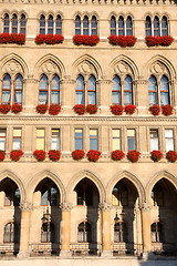 Image showing famous City Hall building, Rathaus in Vienna, Austria