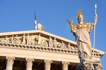 Image showing The Austrian Parliament in Vienna, Austria