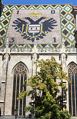 Image showing Eagle Tiles Roof of Stephansdom in Vienna, Austria 