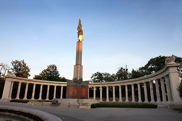 Image showing The Heroes' Monument of the Red Army in Vienna, Austria 