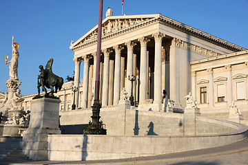 Image showing The Austrian Parliament in Vienna, Austria