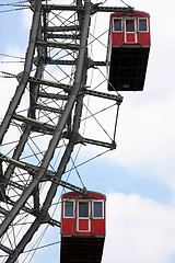 Image showing Large ferris wheel in Prater, Vienna, Austria