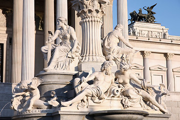 Image showing Austrian Parliament in Vienna, Austria