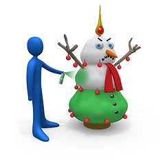 Image showing Snowman 2 Christmas Tree