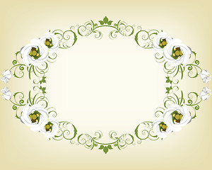 Image showing Vintage Floral Frame