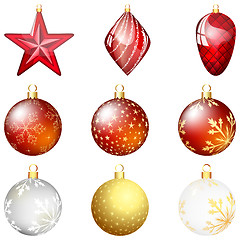 Image showing Christmas Ball Set