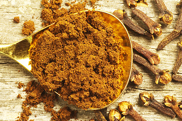 Image showing cloves, powder and whole spice
