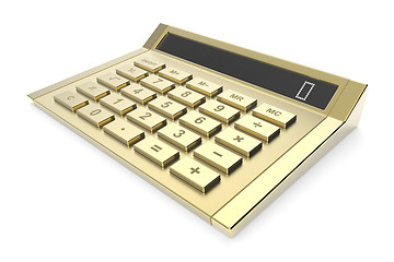 Image showing Golden calculator