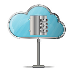 Image showing Security Cloud Computing Concept