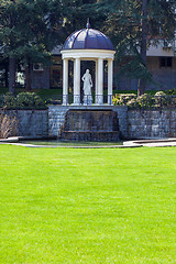 Image showing Landscape with Pergola