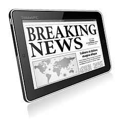 Image showing Concept - Digital Breaking News