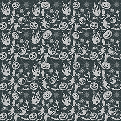 Image showing Halloween seamless background