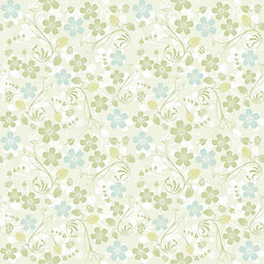 Image showing Flower seamless pattern