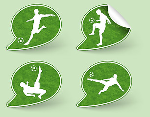 Image showing Collect Sticker with Football Players Icon