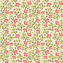Image showing Flower seamless pattern