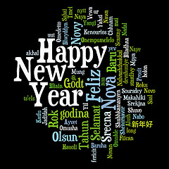 Image showing New Year Tag Cloud