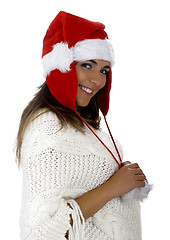 Image showing Christmas woman