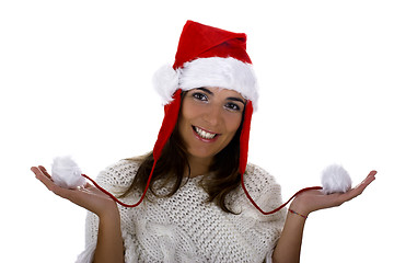 Image showing Christmas woman