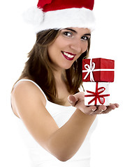 Image showing Christmas woman