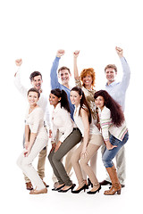 Image showing happy people business team group together 