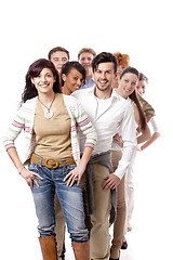 Image showing happy people business team group together 