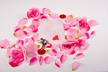 Image showing Valentine petals