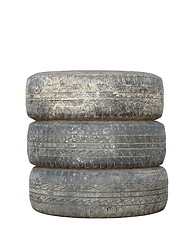 Image showing old dirty tires