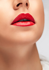 Image showing close-up of beautiful woman's lips