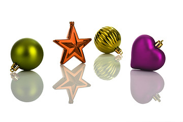 Image showing Christmas ornaments