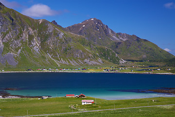 Image showing Fjord on Lofoten