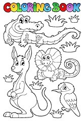 Image showing Coloring book Australian fauna 2