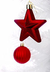 Image showing Christmas ornaments