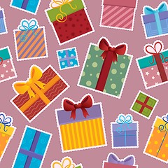 Image showing Seamless background gift theme 4