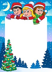 Image showing Christmas topic frame 3