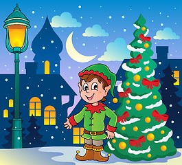 Image showing Christmas elf theme 2