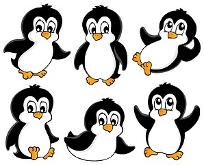 Image showing Cute penguins collection 1