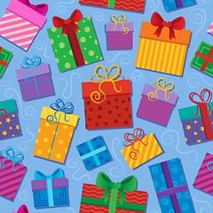 Image showing Seamless background gift theme 2