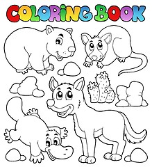 Image showing Coloring book Australian fauna 1