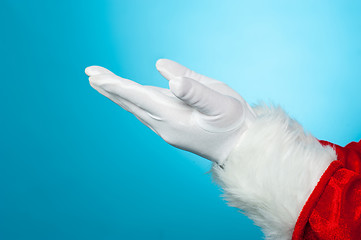 Image showing Fulfill your wish this Xmas. Santa praying