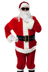 Image showing Stylish Santa Claus portrait on white background